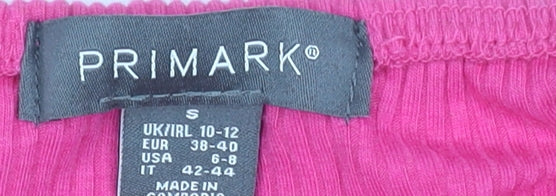 Primark Women’s Pink Off Shoulder Long Sleeve Jersey Top Size S 10-12
