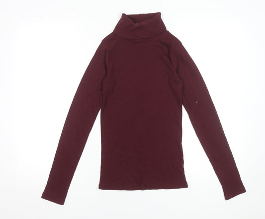 Womens UK Size 6 New Look Red Basic T-Shirt