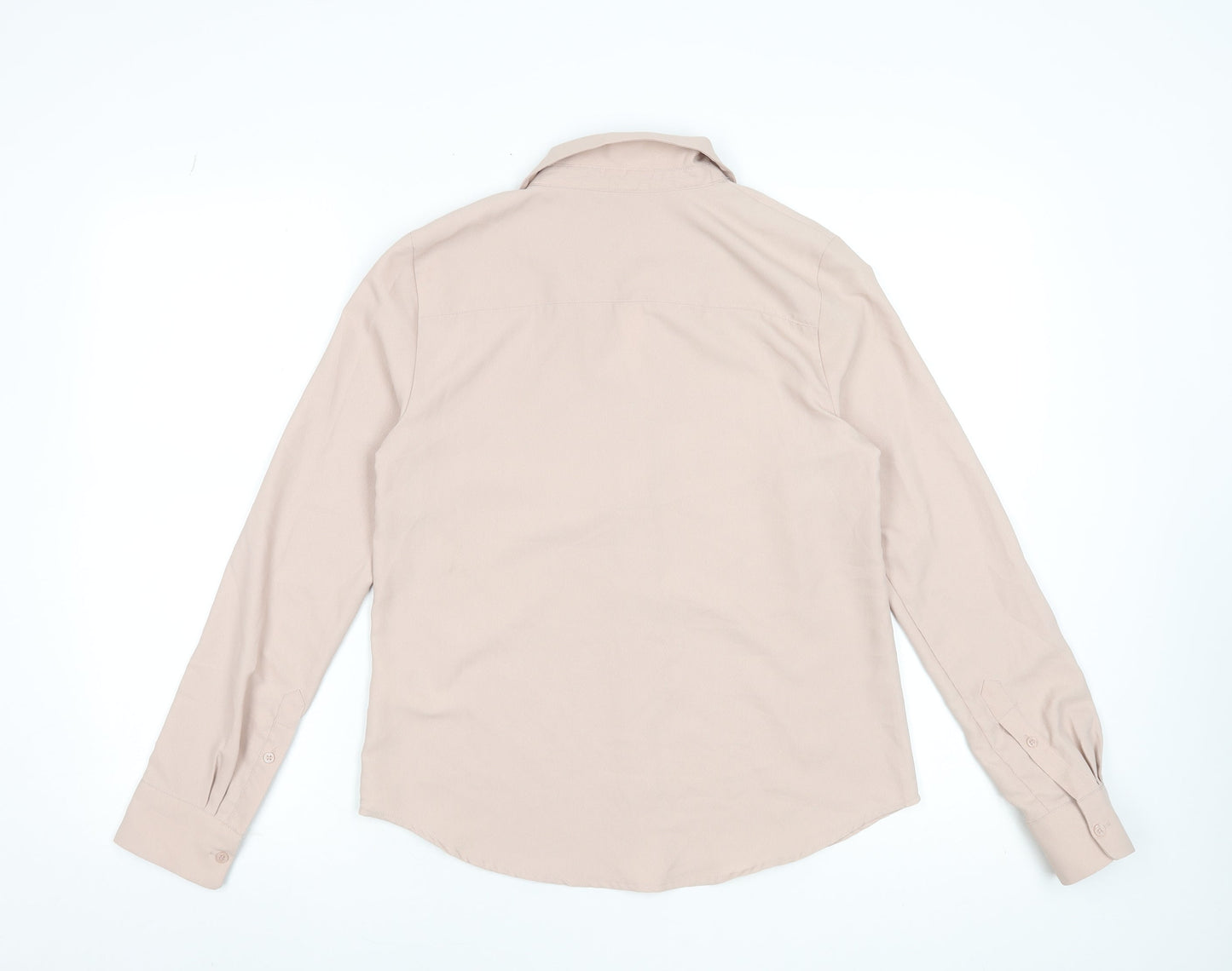 Womens UK Size 8 H&M Beige Basic Blouse
