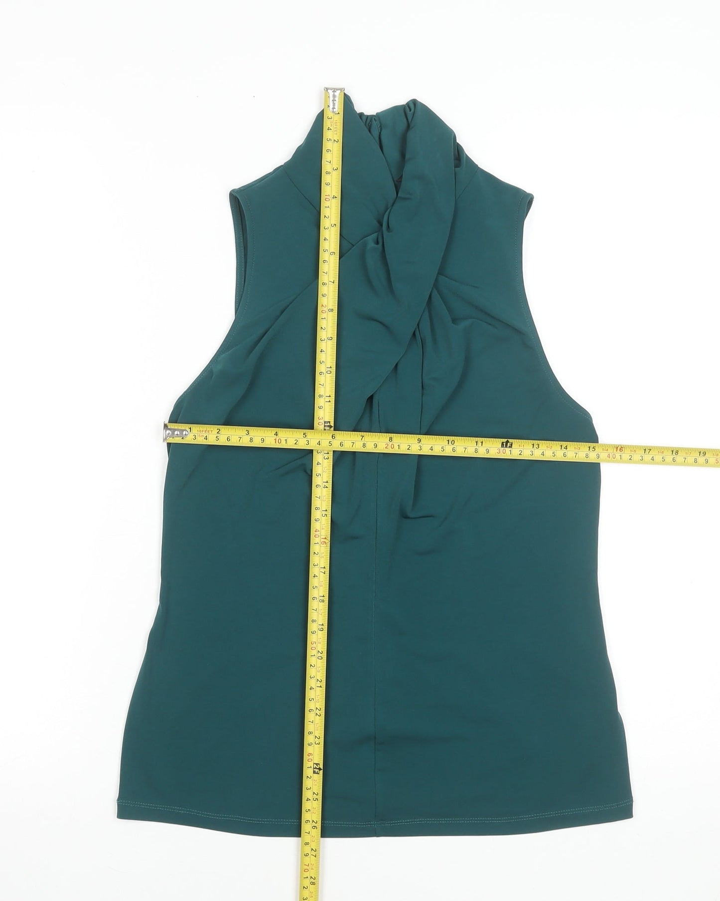 Womens UK Size 12 Star by Julien Macdonald Green Wrap Blouse