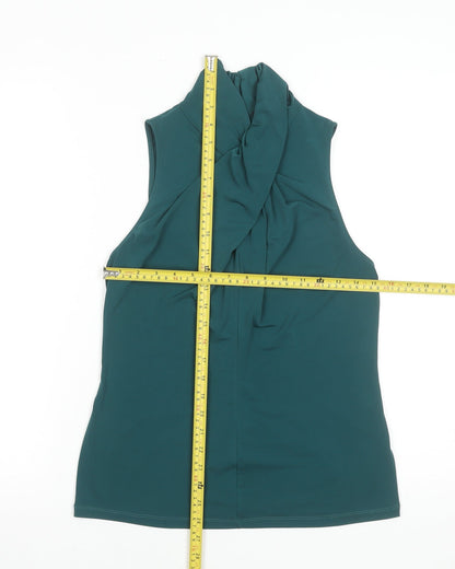 Womens UK Size 12 Star by Julien Macdonald Green Wrap Blouse