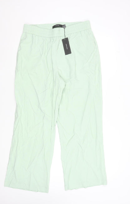 Womens UK Size XL VERO MODA Relaxed Fit Casual Travel Green Trousers