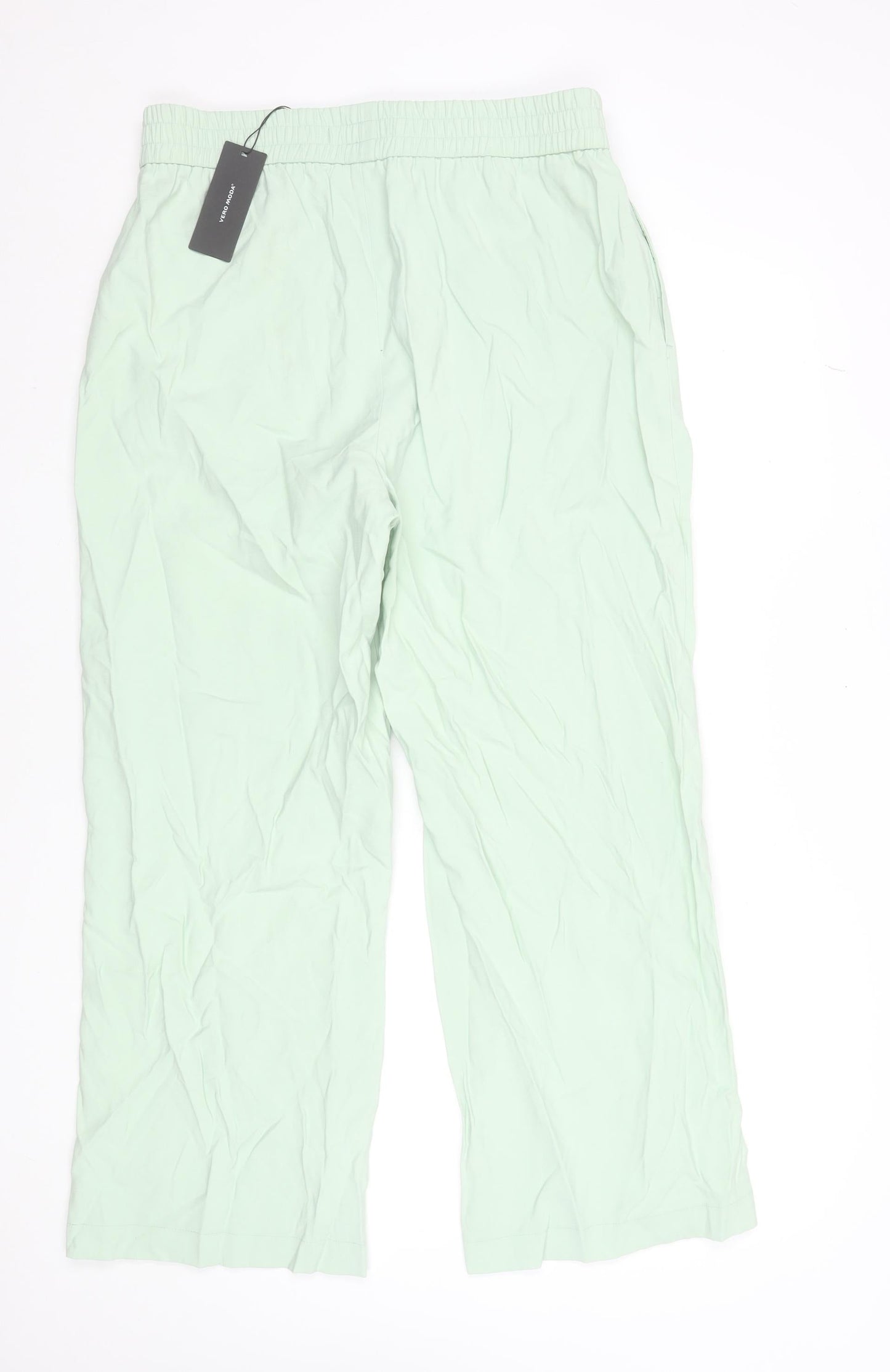 Womens UK Size XL VERO MODA Relaxed Fit Casual Travel Green Trousers