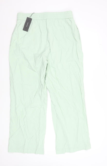 Womens UK Size XL VERO MODA Relaxed Fit Casual Travel Green Trousers