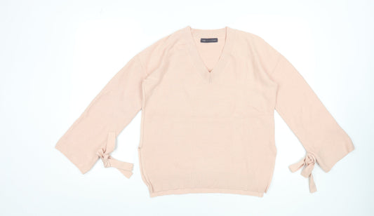 Womens UK Size 10 Marks and Spencer Beige Pullover Jumper