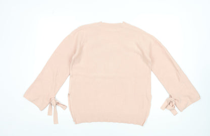 Womens UK Size 10 Marks and Spencer Beige Pullover Jumper