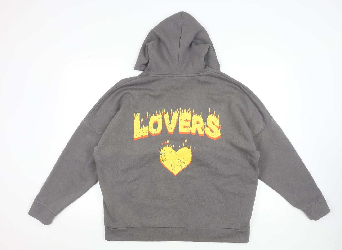 Womens UK Size M Noisy may Grey Pullover Hoodie