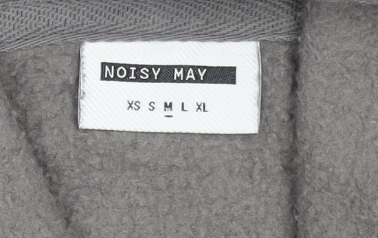 Womens UK Size M Noisy may Grey Pullover Hoodie