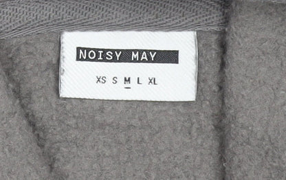 Womens UK Size M Noisy may Grey Pullover Hoodie
