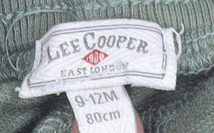 Lee Cooper Unisex Baby Green Cargo Trousers 9-12 Months Cotton