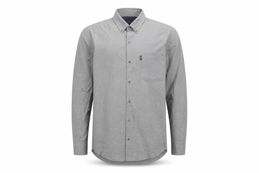 Mens UK Collar Size L NEXT Smart Grey  Dress Shirt