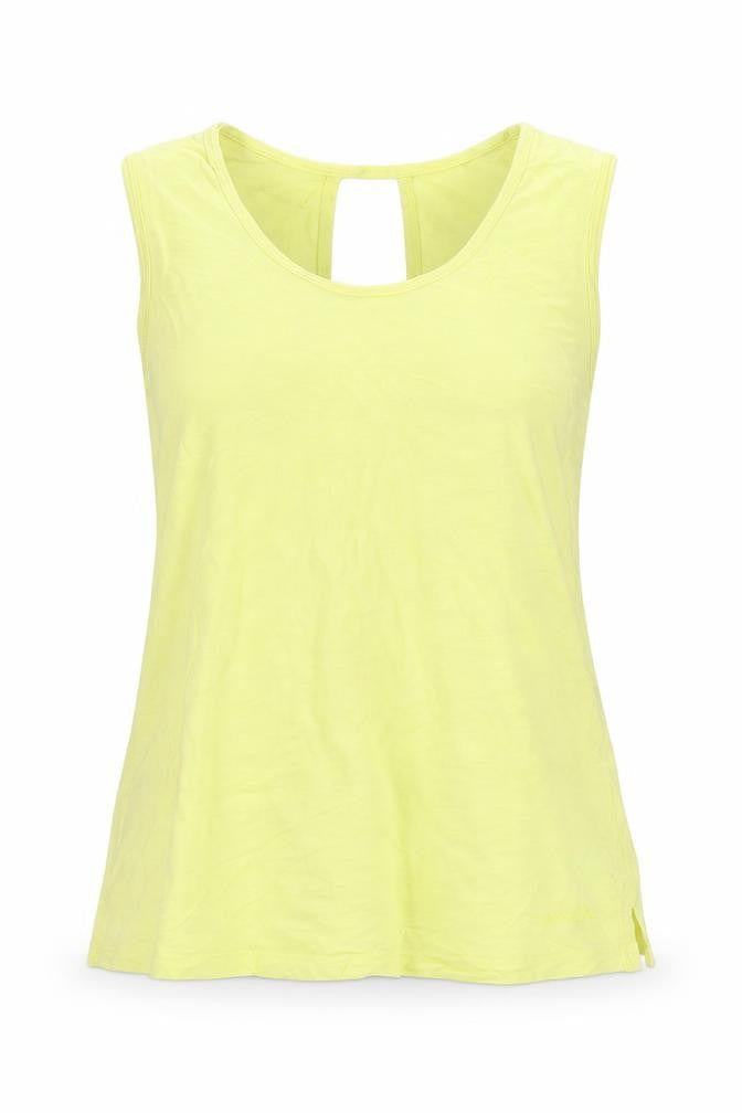 Womens UK Size 12 Weird Fish Yellow Basic Tank
