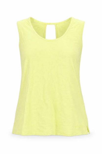 Womens UK Size 12 Weird Fish Yellow Basic Tank