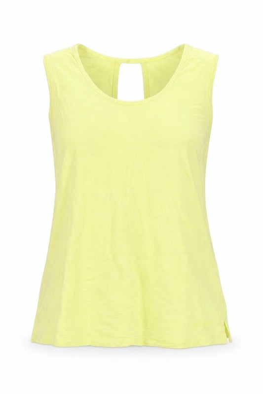 Womens UK Size 12 Weird Fish Yellow Basic Tank