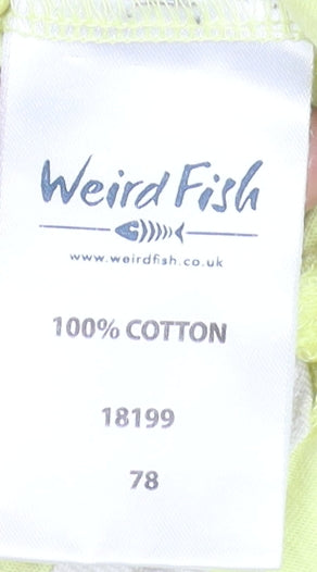 Womens UK Size 12 Weird Fish Yellow Basic Tank