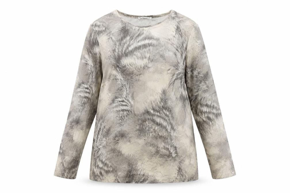 Womens UK Size 18 Cavita Beige Basic T-Shirt