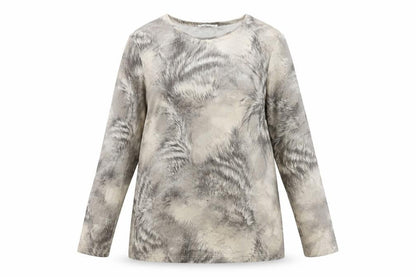 Womens UK Size 18 Cavita Beige Basic T-Shirt