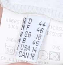 Womens UK Size 18 Cavita Beige Basic T-Shirt