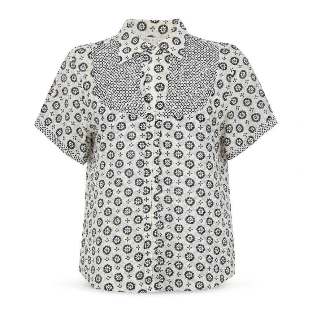 Womens UK Size XL yifan & alessia White Classic Button-Up