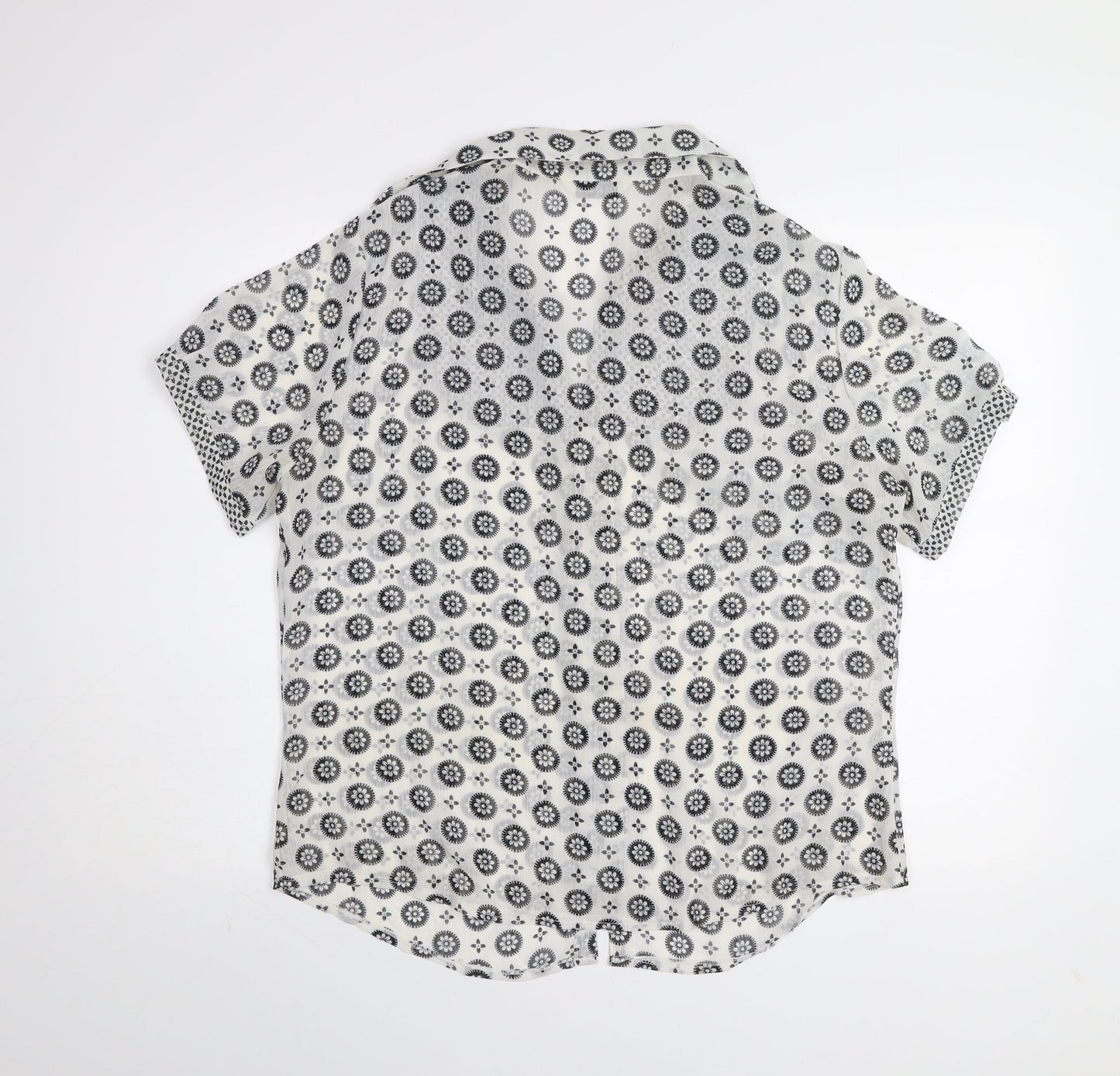 Womens UK Size XL yifan & alessia White Classic Button-Up