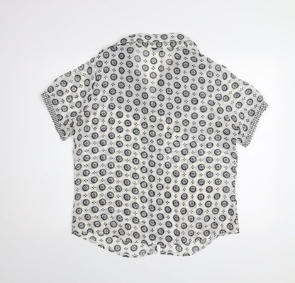 Womens UK Size XL yifan & alessia White Classic Button-Up