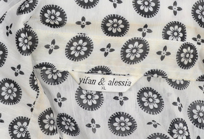 Womens UK Size XL yifan & alessia White Classic Button-Up