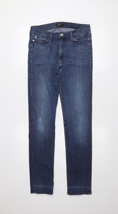 7 For All Mankind Mens Blue Slim Straight Denim Jeans Size 31