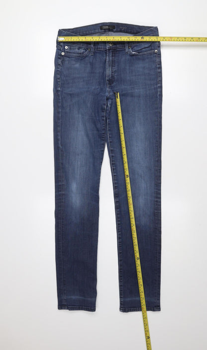 7 For All Mankind Mens Blue Slim Straight Denim Jeans Size 31