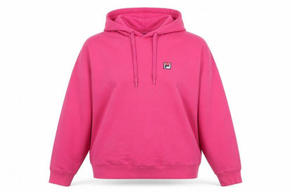 Womens UK Size M FILA Pink Pullover Hoodie