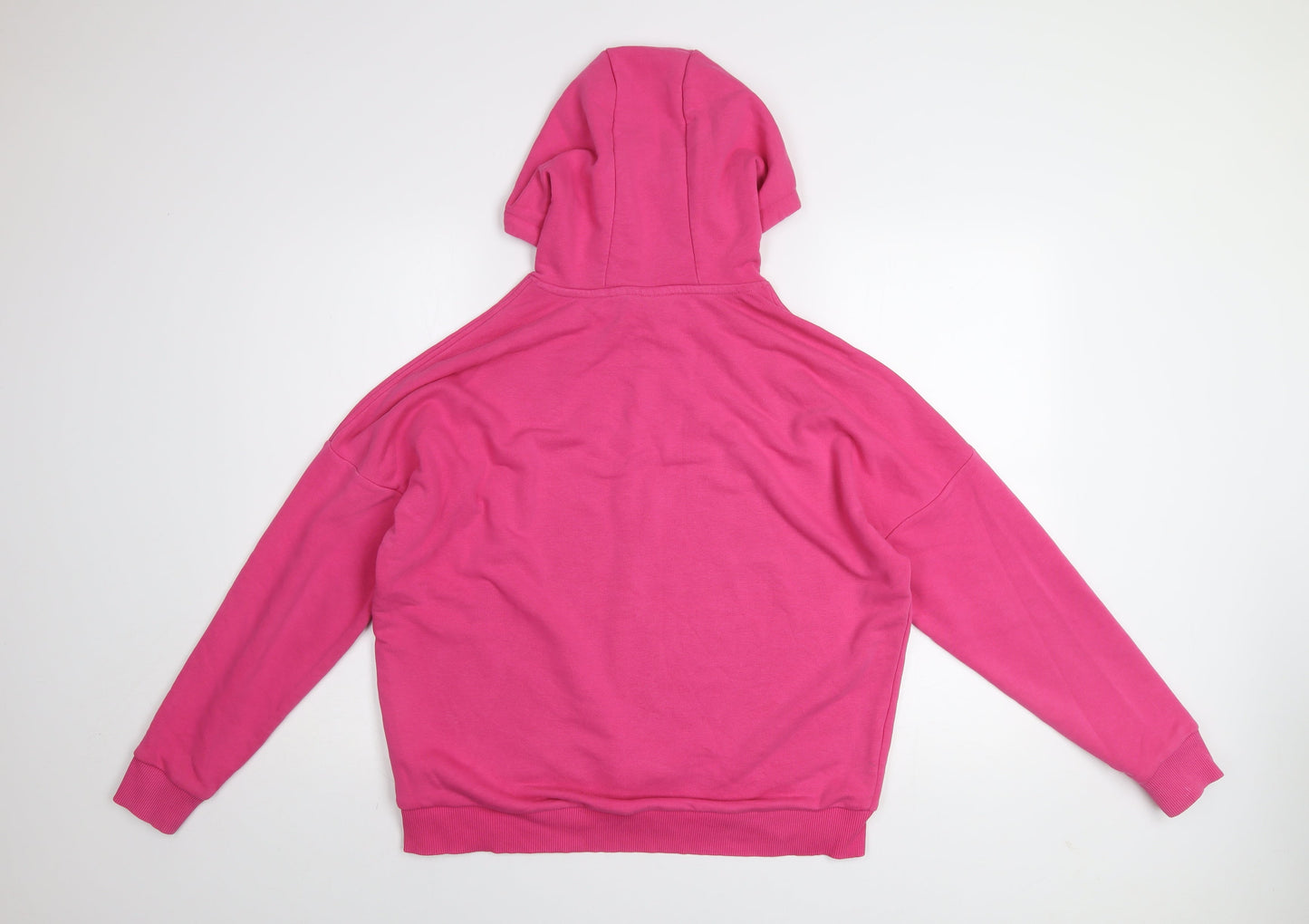 Womens UK Size M FILA Pink Pullover Hoodie