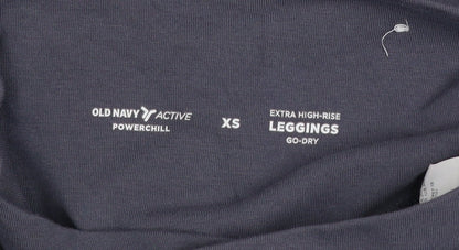 Womens UK Size XS Old Navy Slim Fit Leggings Grey Leggings