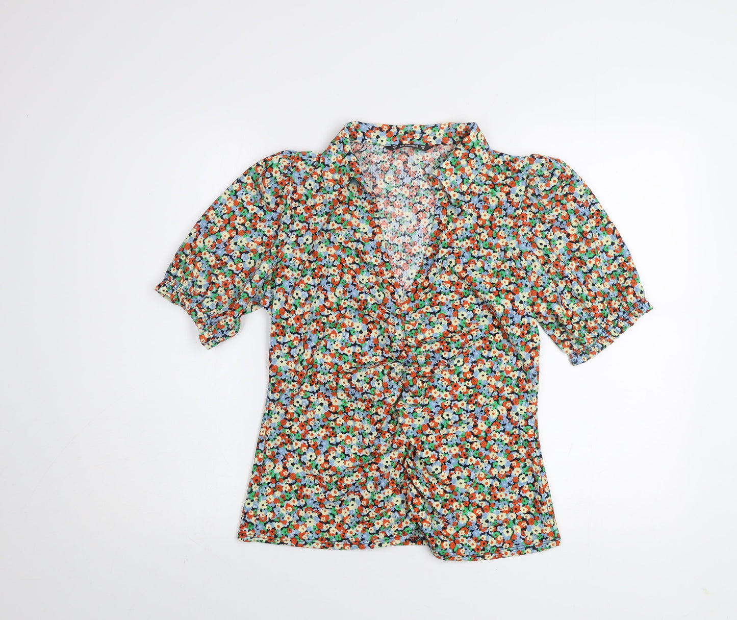 Dunnes Women’s Multicoloured Floral Wrap Blouse Size 14