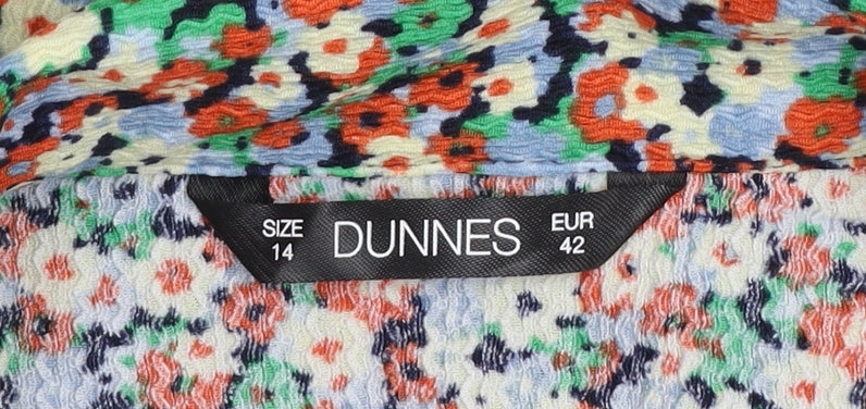Dunnes Women’s Multicoloured Floral Wrap Blouse Size 14