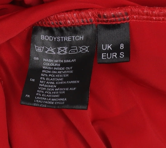 Womens UK Size 8 Edge Street Bodycon Dress