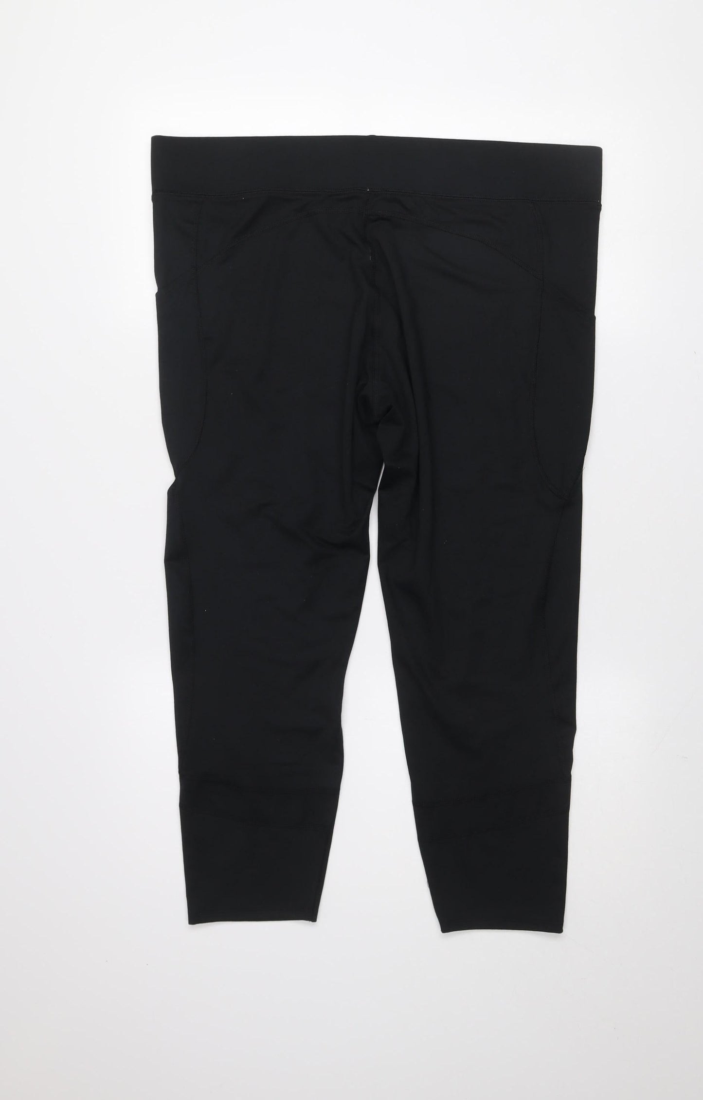 Womens UK Size XL Dunnes Stores Athletic Fit Capri Black Leggings