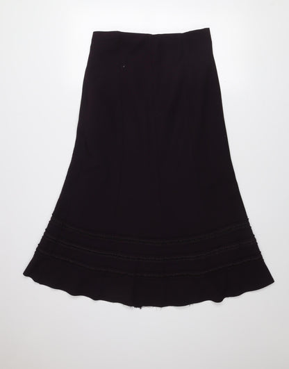 Marks and Spencer Women's Purple Midi Trumpet Skirt Size 10