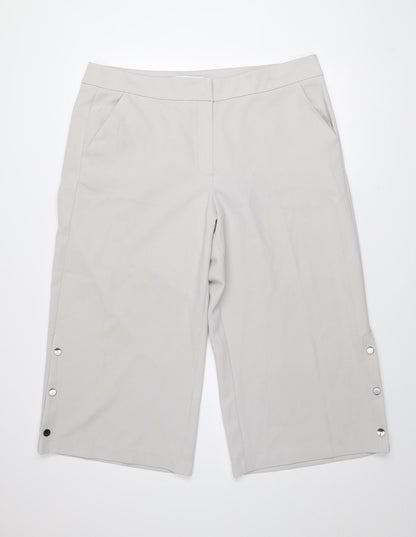 Womens UK Size 18 Atmosphere Regular Fit Cropped Beige Trousers