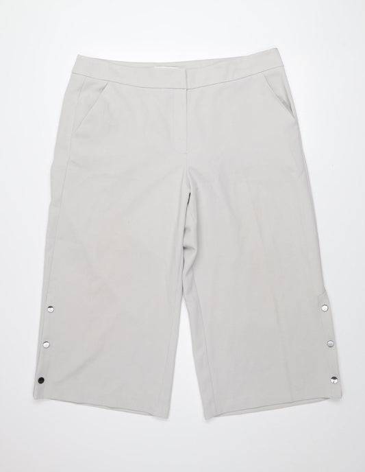Womens UK Size 18 Atmosphere Regular Fit Cropped Beige Trousers