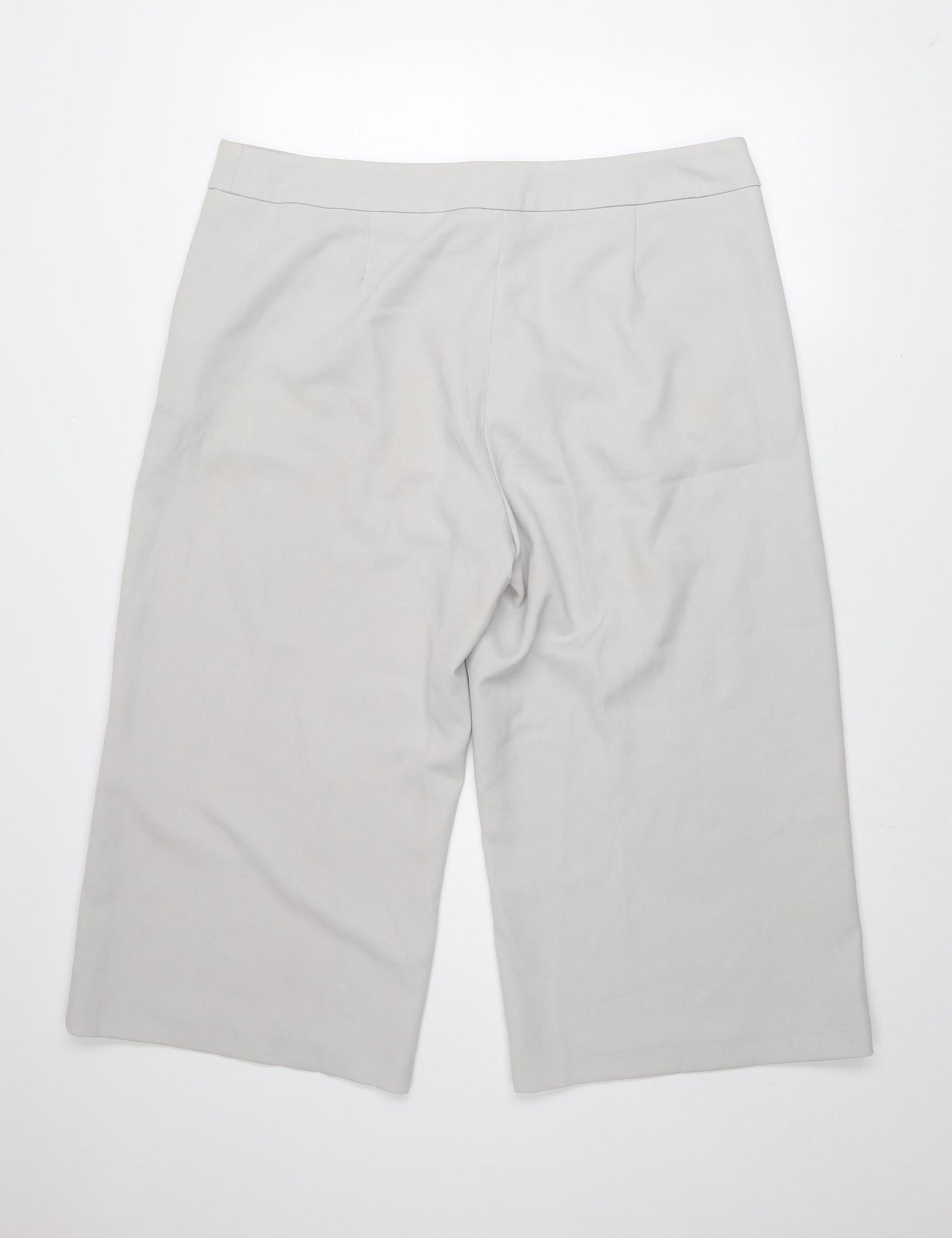 Womens UK Size 18 Atmosphere Regular Fit Cropped Beige Trousers
