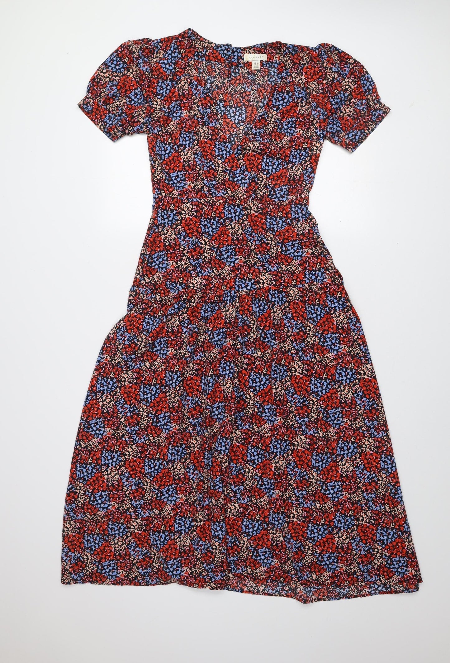Womens UK Size 6 Topshop Fit & Flare Dress