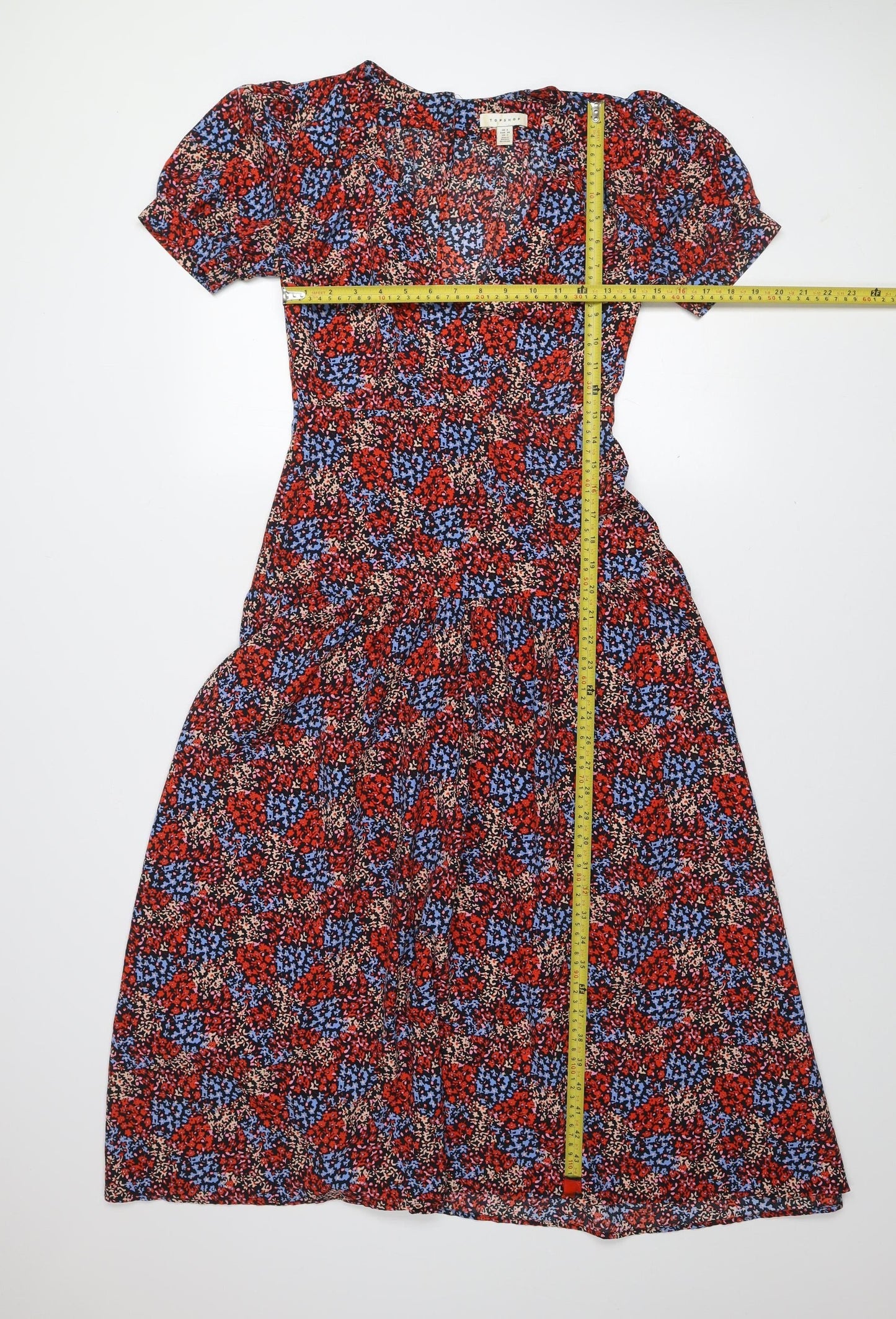 Womens UK Size 6 Topshop Fit & Flare Dress