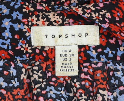 Womens UK Size 6 Topshop Fit & Flare Dress