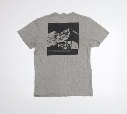 The North Face Men's Grey Small Graphic Outdoor T-Shirt