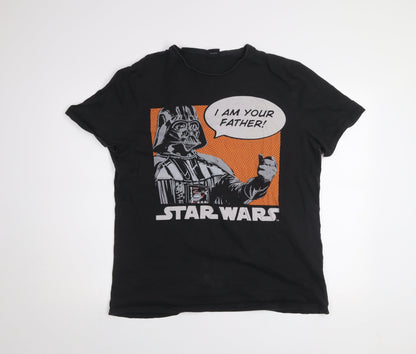 Star Wars Men's Black XL Graphic Print Darth Vader T-Shirt