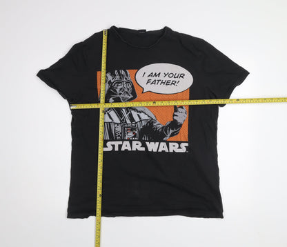Star Wars Men's Black XL Graphic Print Darth Vader T-Shirt
