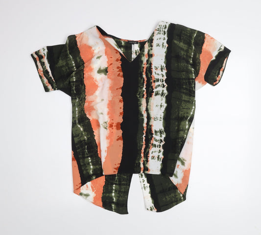 Womens UK Size 8 River Island Multicoloured Tunic Blouse
