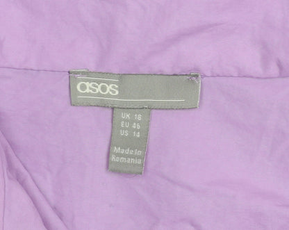 Womens UK Size 18 ASOS Purple Windbreaker Coat