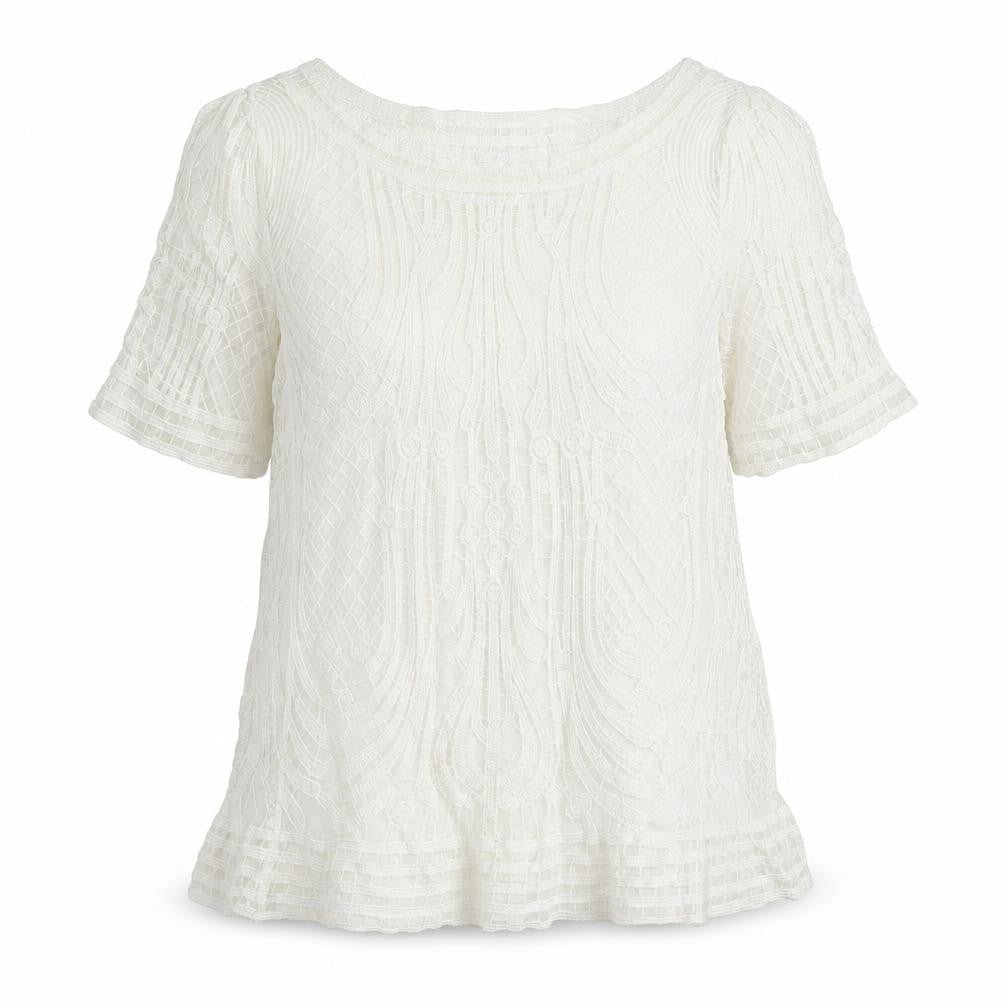 Womens UK Size 14 New Look Ivory Tunic Blouse