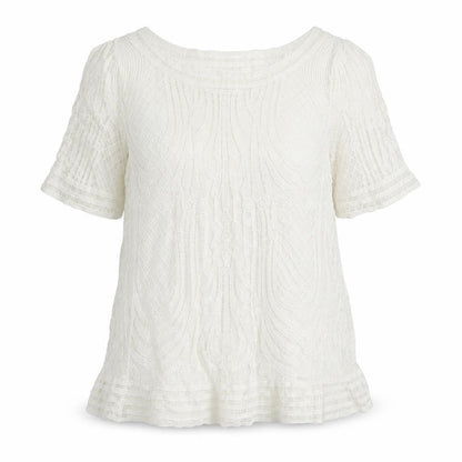 Womens UK Size 14 New Look Ivory Tunic Blouse