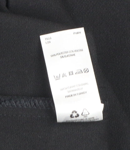 V by Very Womens Black Shift Dress Size 14 Short Sleeve Workwear
